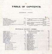 Table of Contents, Buffalo County 1907